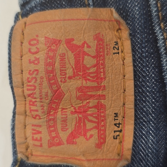 3/$15 Levis – Boys’ Denim 12 Mnth 514 Straight Jeans - Picture 3 of 8